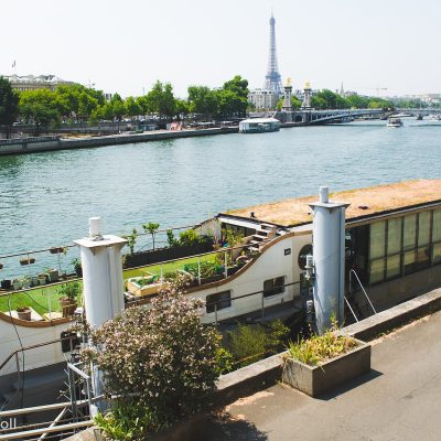 Eiffel Tower and the River Seine in Paris