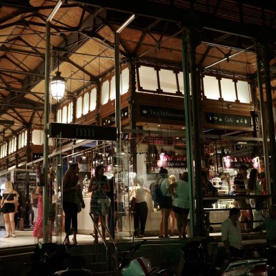 Interior of Mercado de San Miguel in Madrid