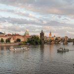 Charles Bridge and Prague Castle across the Vltava