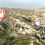 Hot-air balloons above Göreme in Cappadocia