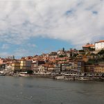 Panorama of Porto's Ribeira district beside the Douro