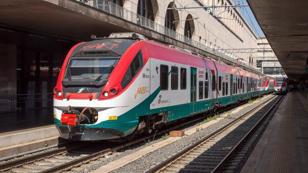 Leonardo Express train at Roma Termini station