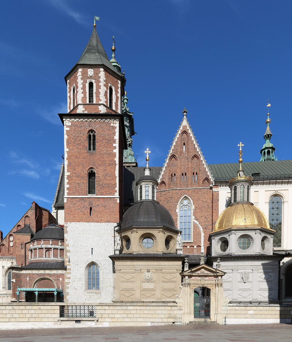 West front of Wawel Cathedral on Wawel Hill, which sells its own tickets separately from the castle