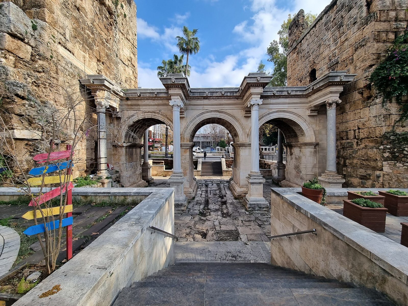 Hadrian's Gate, the Roman triple arch at the entrance to Kaleiçi in Antalya