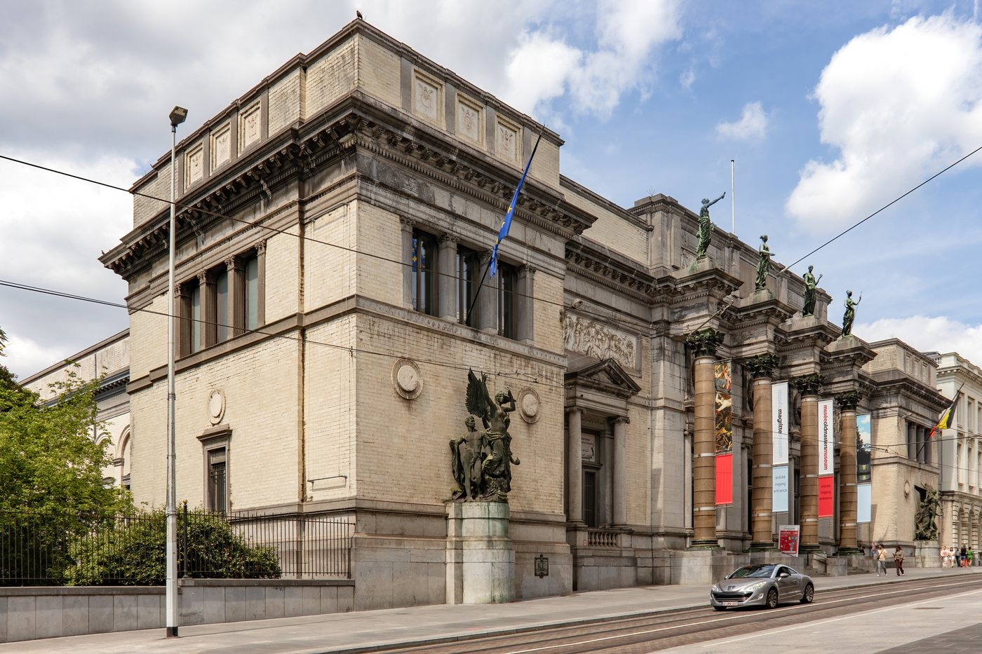 Main facade of the Royal Museums of Fine Arts of Belgium in Brussels