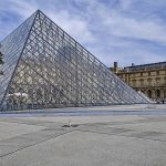 The Louvre Pyramid and Cour Napoléon in Paris