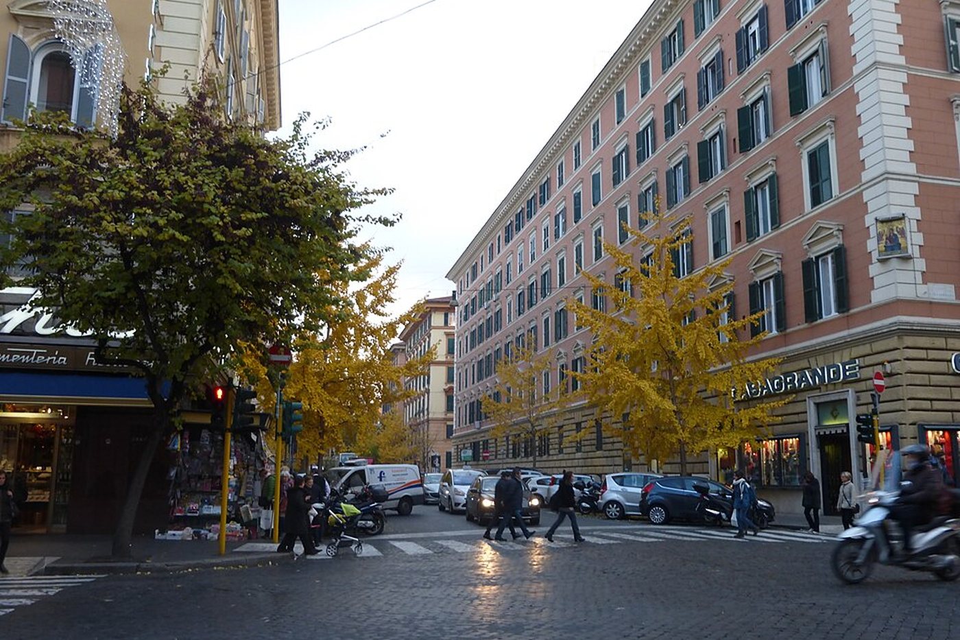 Via Cola di Rienzo in the Prati district of Rome
