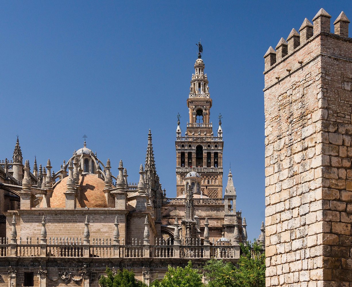 The Giralda tower beside Seville Cathedral