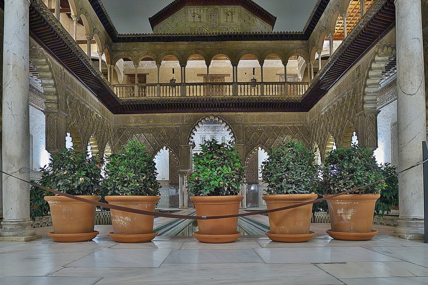 Patio de las Doncellas inside the Real Alcázar of Seville